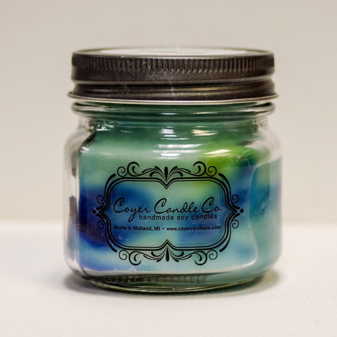 Mason Jar Soy Candle | Beachglass 8 oz.