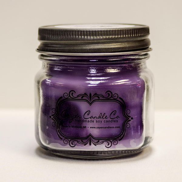 Mason Jar Soy Candle | Lavender and Vanilla 8 oz.