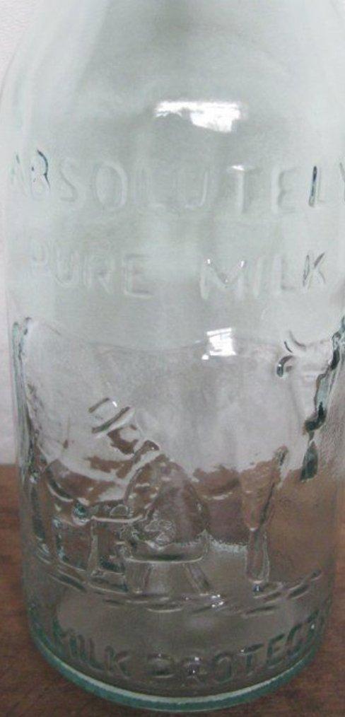 Absolutely Pure Milk 1 Liter Glass Bottle with Cork