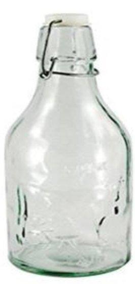 Absolutely Pure Milk Clip Top 1 Liter Glass Bottle