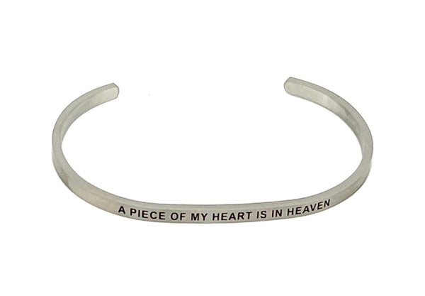 Adjustable Cuff Bracelets | A Piece of My Heart is in Heaven