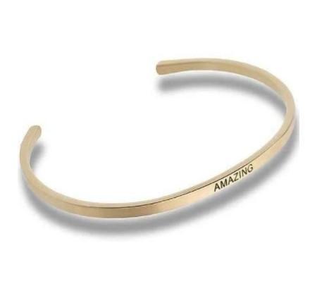 Adjustable Cuff Bracelets | Amazing (Gold)