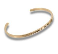 Adjustable Cuff Bracelets |Following my Dreams (Gold)