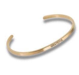 Adjustable Cuff Bracelets | Grateful (Gold)