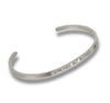 Adjustable Cuff Bracelets | Stressed but Blessed (Silver)