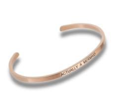 Adjustable Cuff Bracelets | Stronger than Yesterday (Rose Gold)