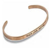 Adjustable Cuff Bracelets | Teach. Love. Inspire. (Rose Gold)