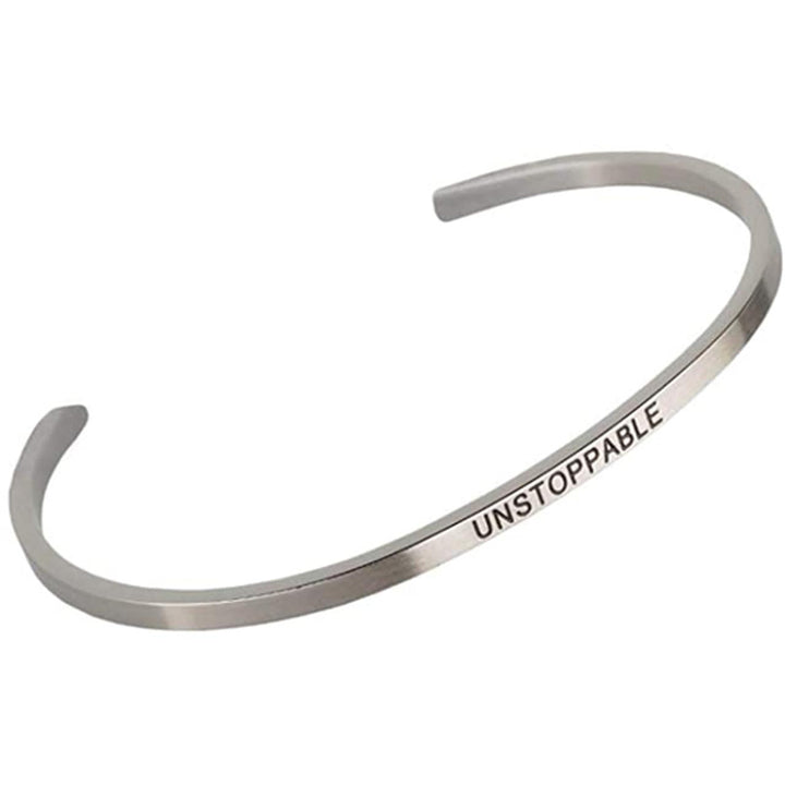 Adjustable Cuff Bracelets | Unstoppable (Silver)