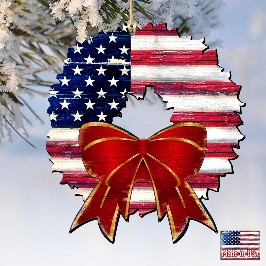 American Flag Keepsake Decorative Ornament