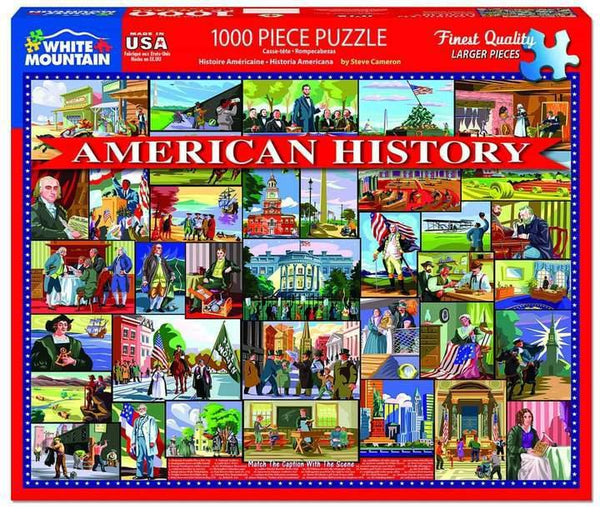 American History 1000 Piece Jigsaw Puzzle by White Mountain Puzzles