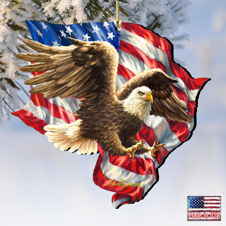 American Liberty Eagle Keepsake Decorative Ornament