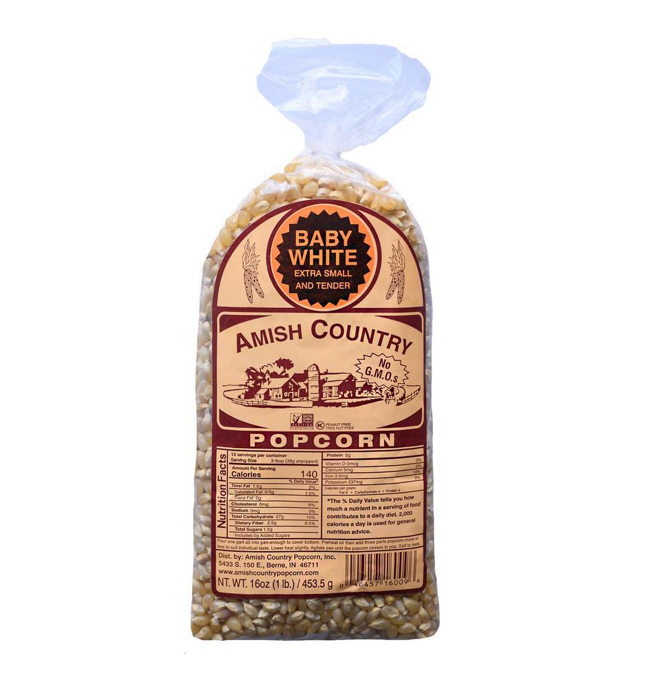 Amish Country Popcorn | Baby White