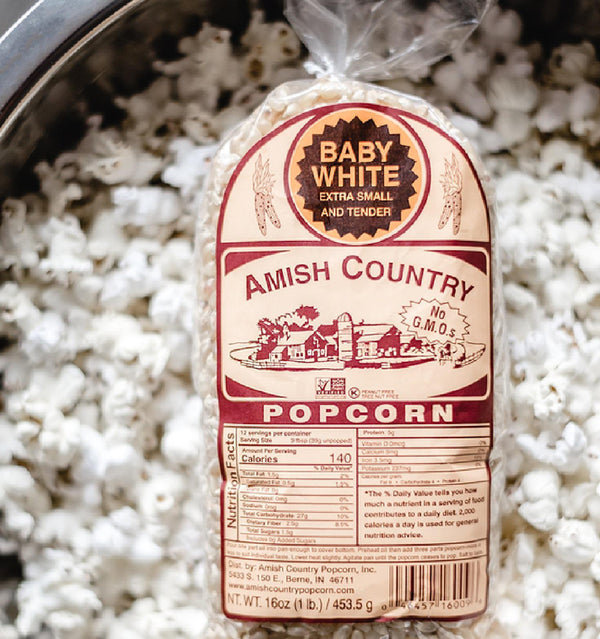 Amish Country Popcorn | Baby White