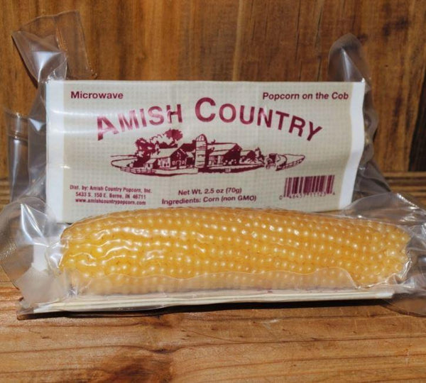 Amish Country Popcorn on a Cob