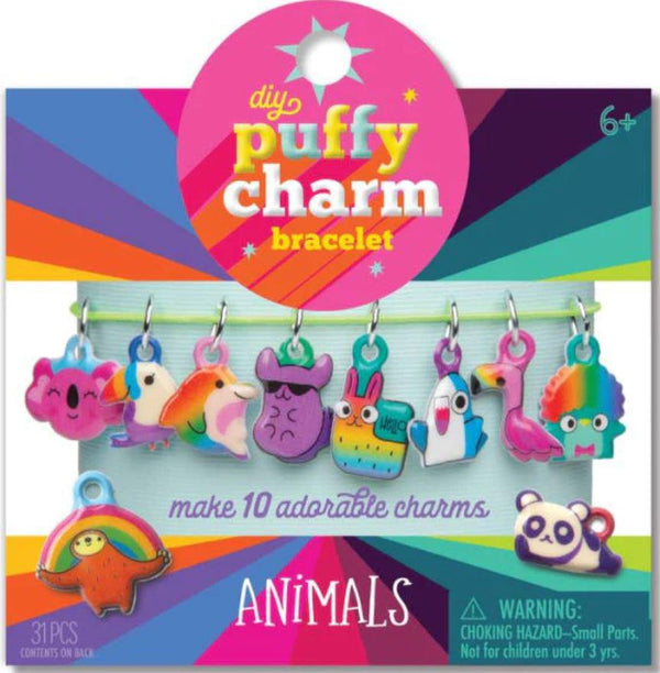 CRAFT-TASTIC® DIY Puffy Charm Bracelet Kit Animals