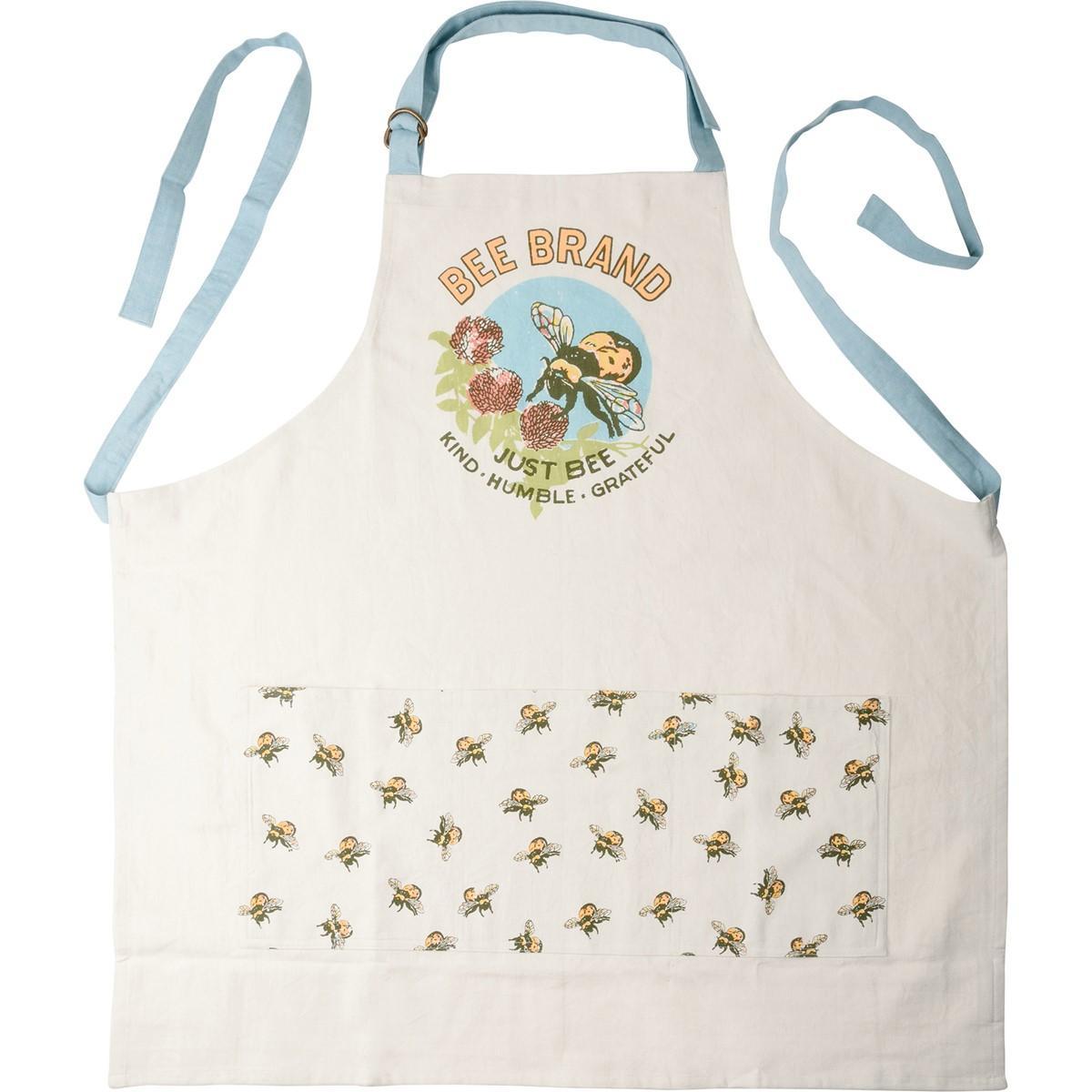 Apron with Pockets | Bee Brand - Just Bee Kind, Humble, Grateful