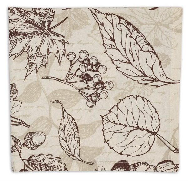 Fall Cloth Napkins Autumn Botanical