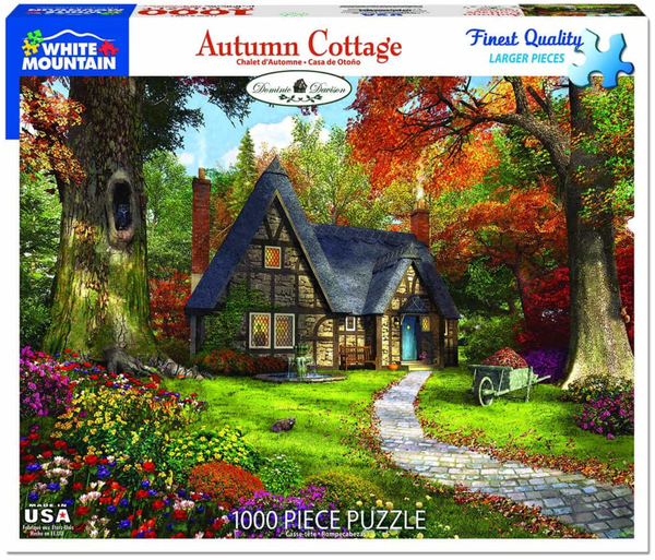 Autumn Cottage 1000 Piece Jigsaw Puzzle by White Mountain Puzzles