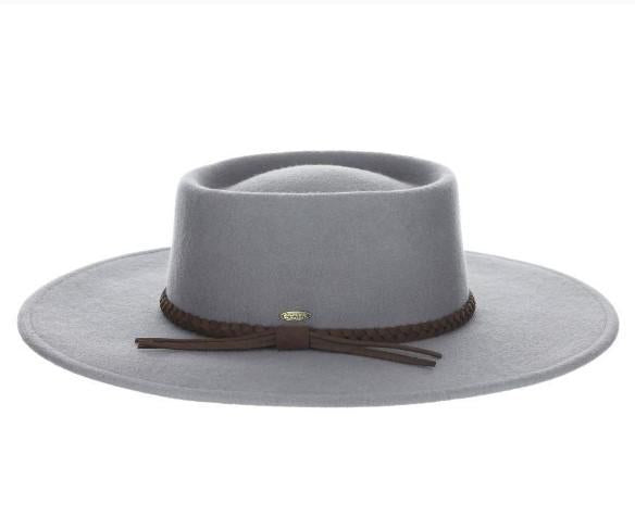 Avondale Wool Felt Gaucho Hat | Grey