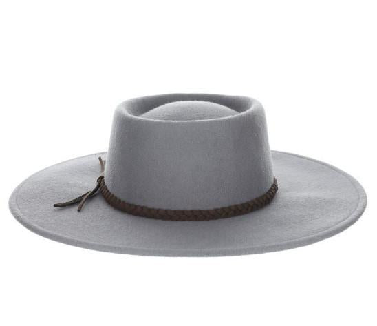 Avondale Wool Felt Gaucho Hat | Grey