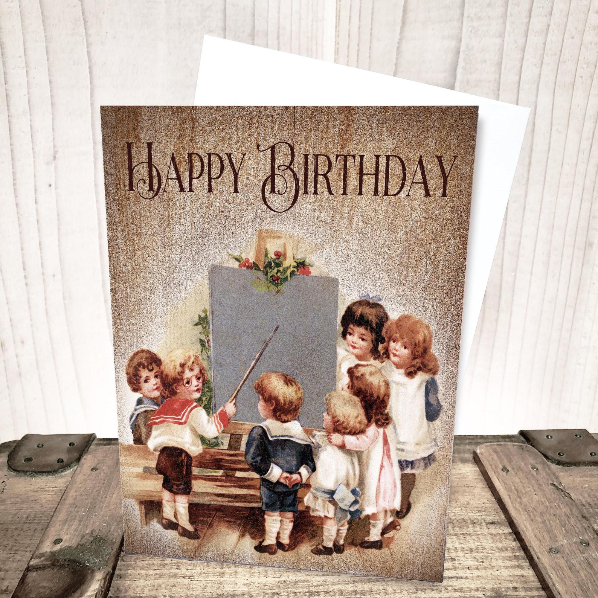 Back to School Vintage Birthday Card by Yesterday's Best