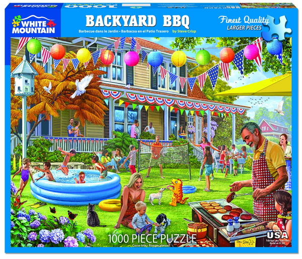 Backyard BBQ 1000 Piece Jigsaw Puzzle by White Mountain Puzzle