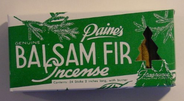 Balsam Fir Incense with holder by Paine's