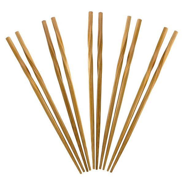 Bamboo Chopsticks | Twist 5 Pairs