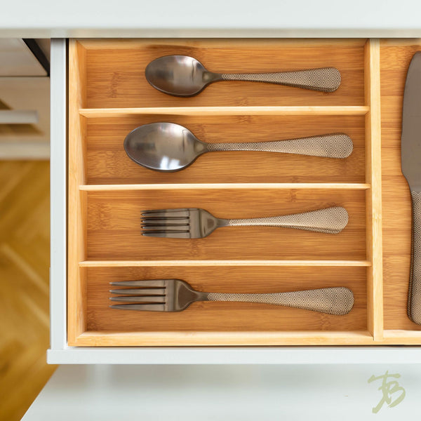 Bamboo Flatware Organizer