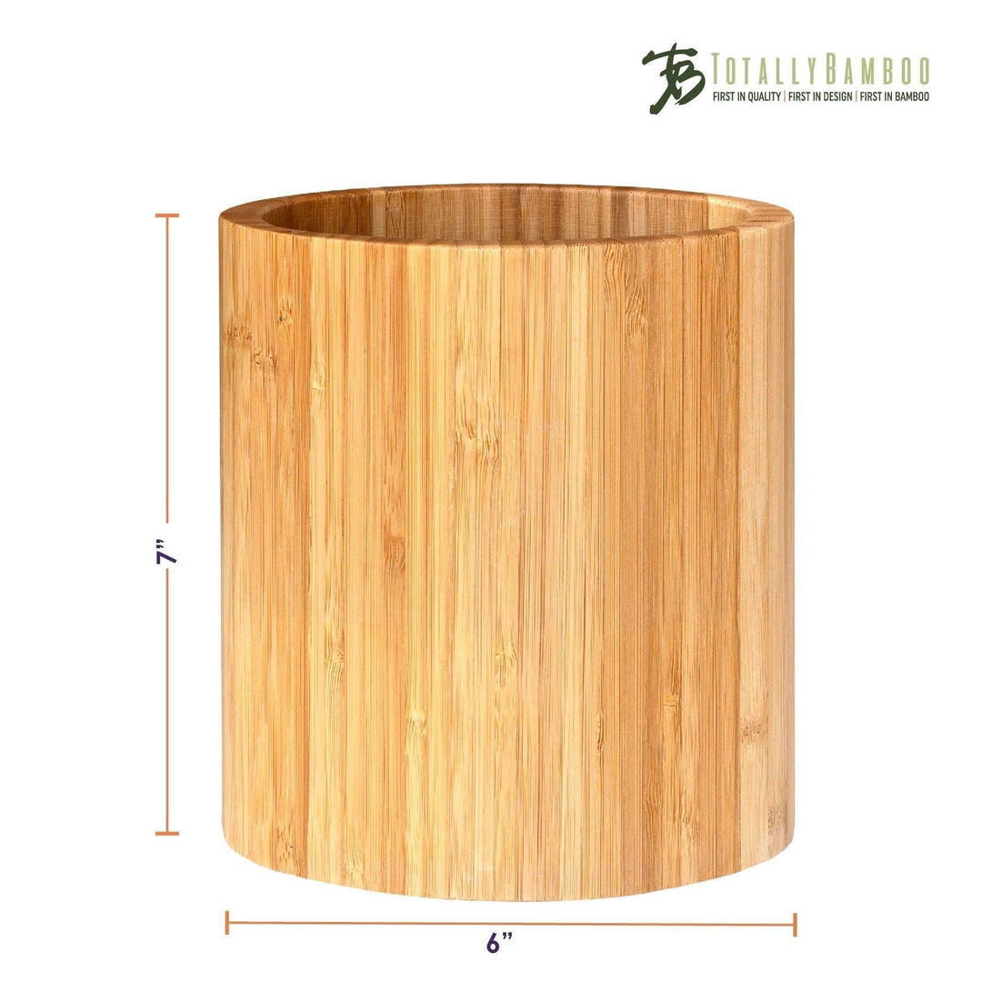 Bamboo Oval Utensil Holder