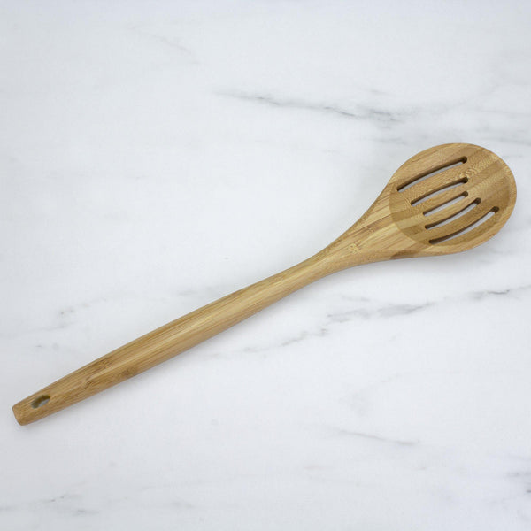 Bamboo Slotted Spoon 14"