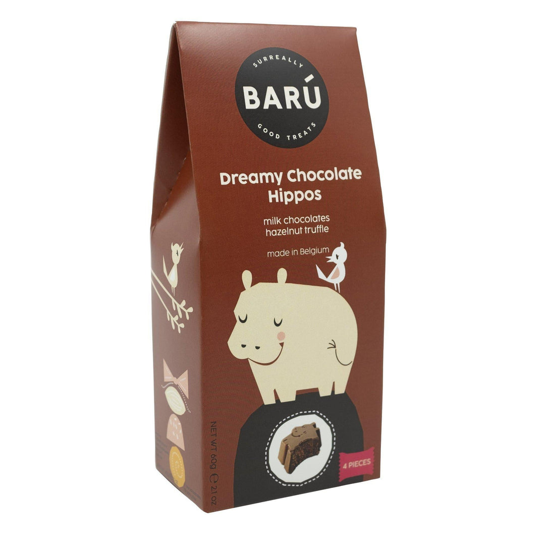 Barú Chocolate Hippos | Milk Chocolate Hazelnut Truffle