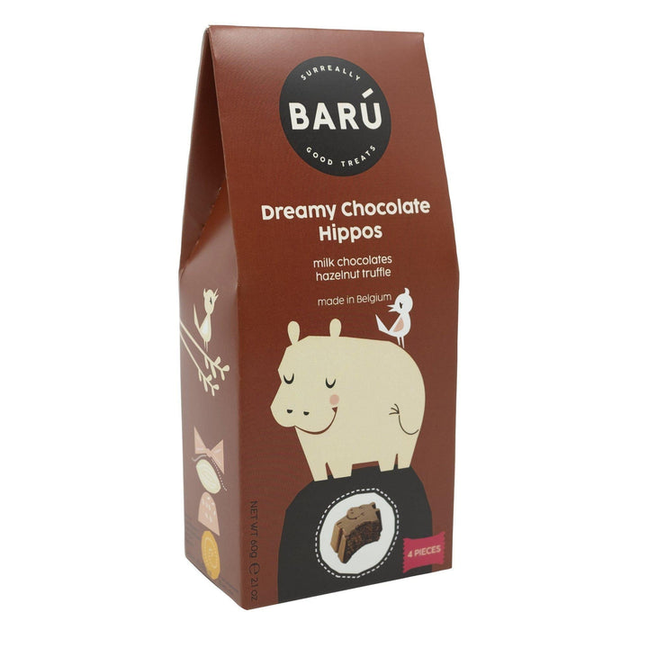 Barú Chocolate Hippos | Milk Chocolate Hazelnut Truffle