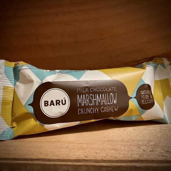 Barú Milk Chocolate Marshmallow Bar Cashew & Hazelnut Praline