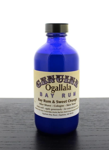 Genuine Ogallala Bay Rum After Shave & Skin Toner 8 oz Bay Rum & Sweet Orange