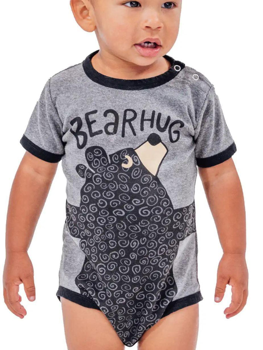 Bear Hug Grey Infant Creeper Onesies