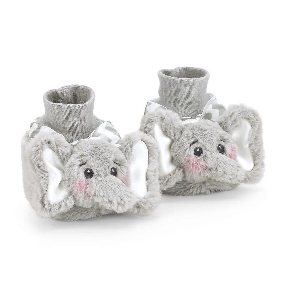 Bearington Bears | Lil' Spout Gray Elephant Booties