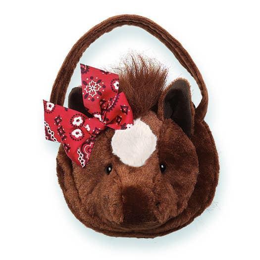 Bearington Collection Carrysome Plush Purses | Trotter Horse