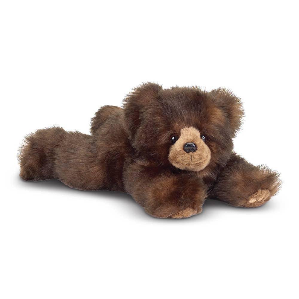 Bearington Collection | Snuggly Ben Plush Stuffed Animal Brown Grizzly Bear