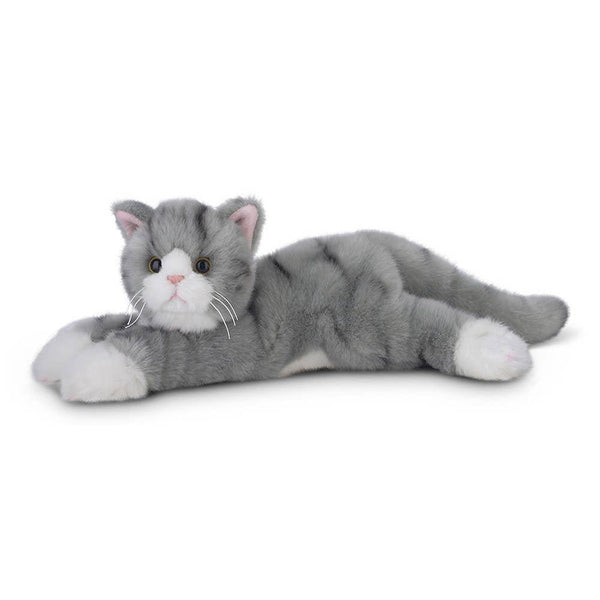 Bearington Collection | Socks the Grey Tabby Cat Plush Animal