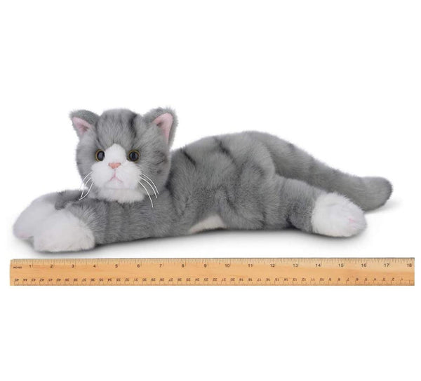 Bearington Collection | Socks the Grey Tabby Cat Plush Animal