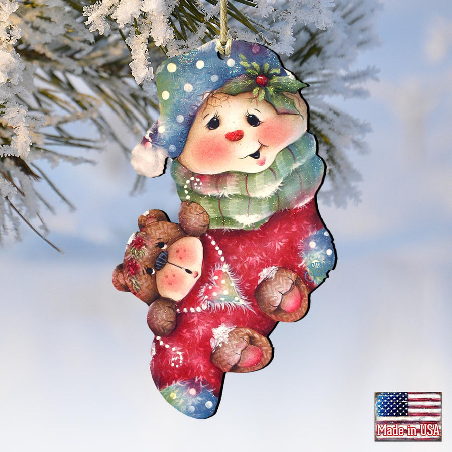 Bearly Hanging On Keepsake Decorative Christmas Ornament