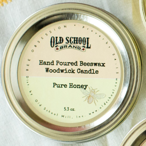 Bee Obsession Beeswax Wood Wick Candle