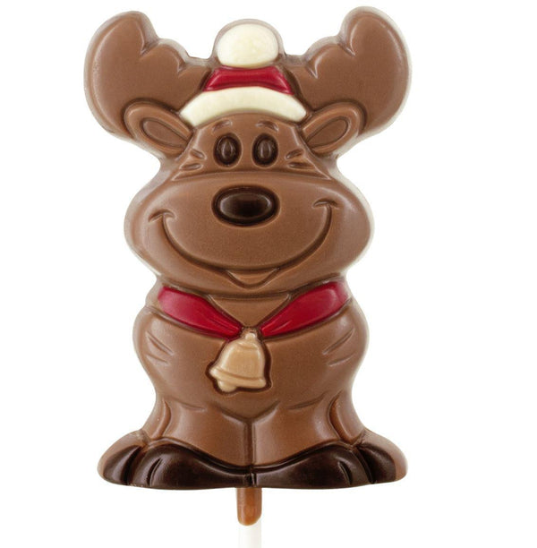 Belfine Milk Chocolate Lollipop| Reindeer