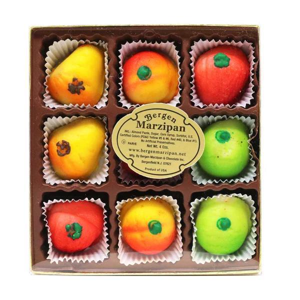 Bergen Marzipan Fruit Gold Tray