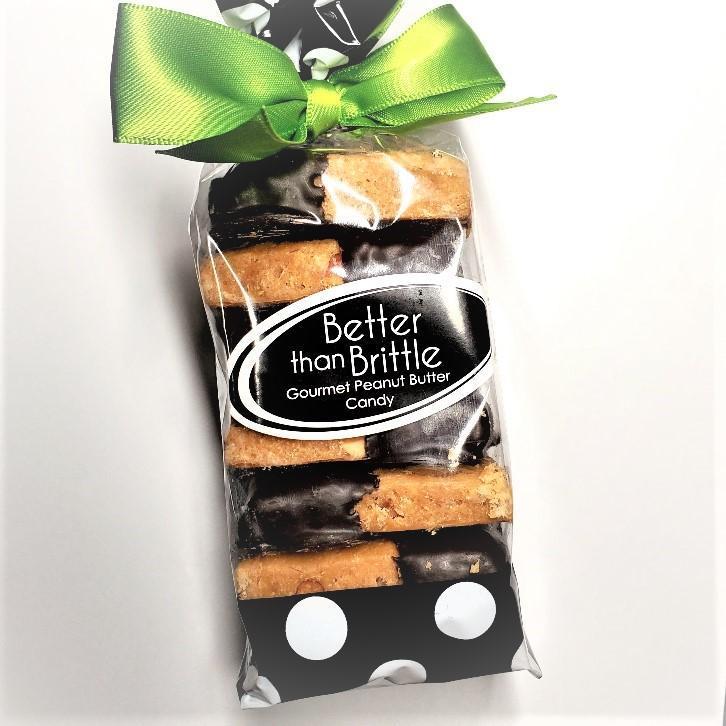 Better than Brittle Chocolate Dipped Soft Peanut Brittle