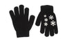 Children's Magic Gripper Gloves | Snowflakes Black