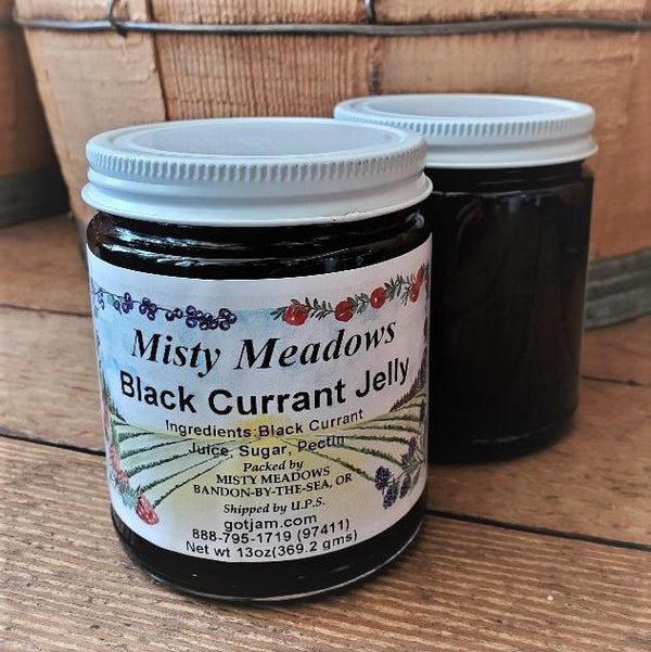 Misty Meadows Small Batch Rare Fruit Jams Black Current Jelly