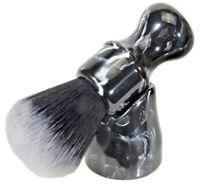 Black Faux Marble Shave Brush with Stand