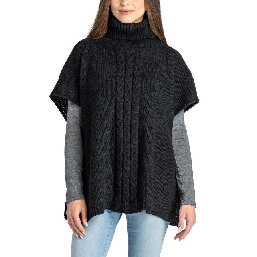 Jack & Missy Park City Poncho Black